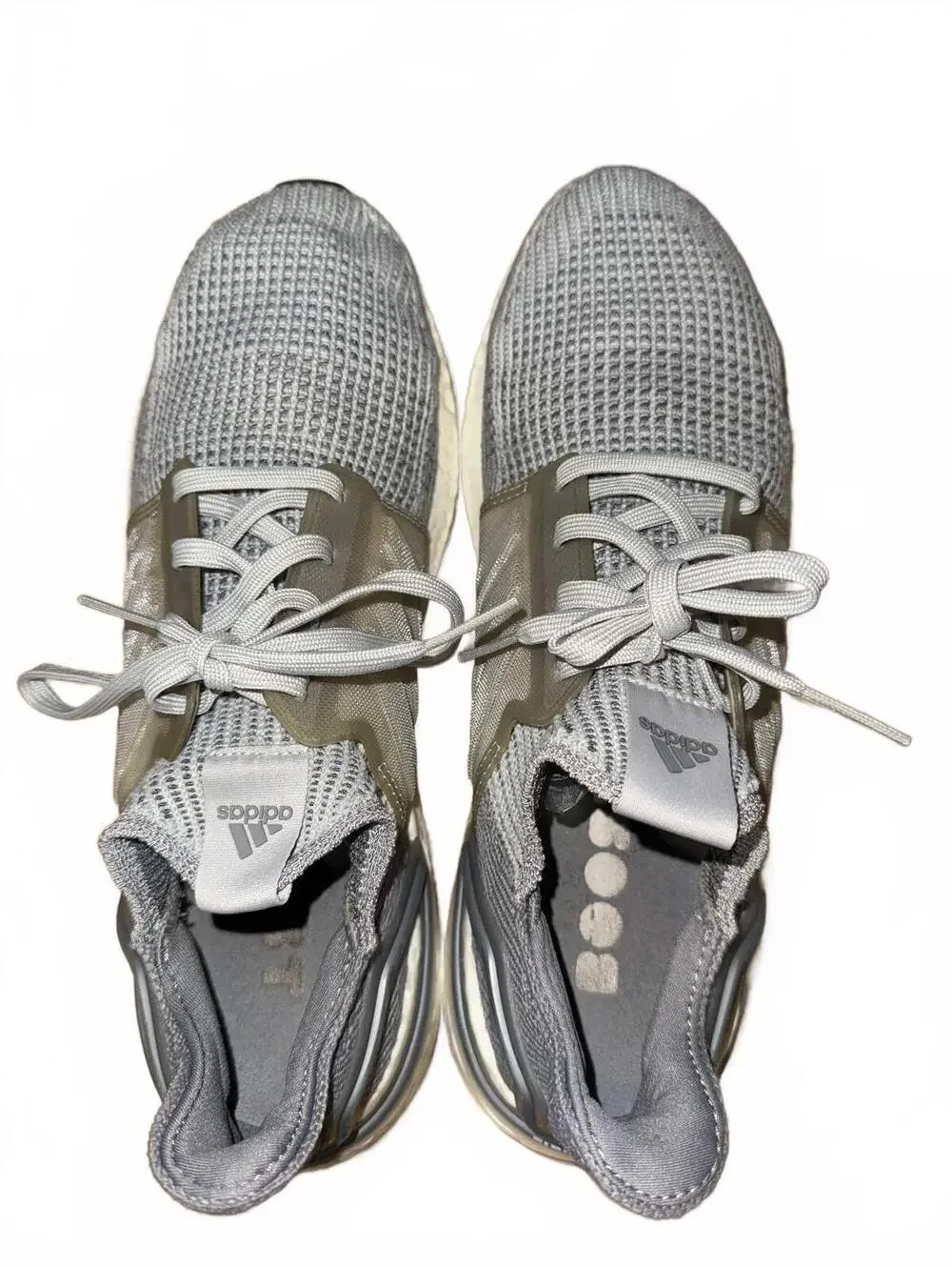 Men’s Adidas Ultraboost 20 Grey/White Shoes size 10.5